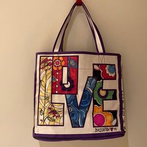 Brighton Tote Bag, peace ☮️ & ❤️ Great condition